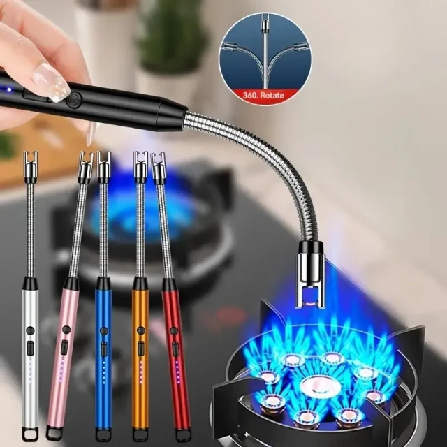 360° Flexible USB Rechargeable Electric Gas Lighter